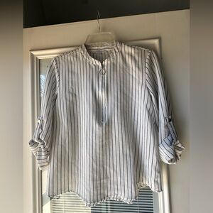 Women’s White Striped Shirt
